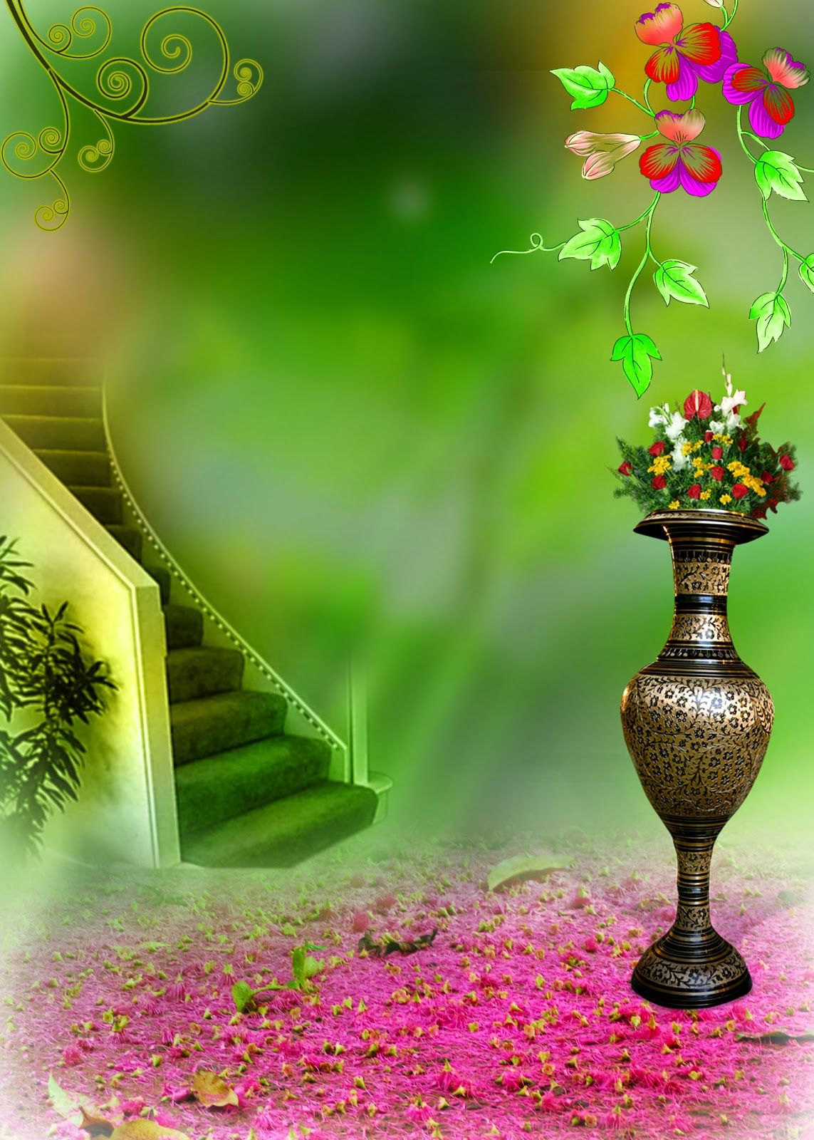 wedding wallpaper download,green,plant,flower,magenta