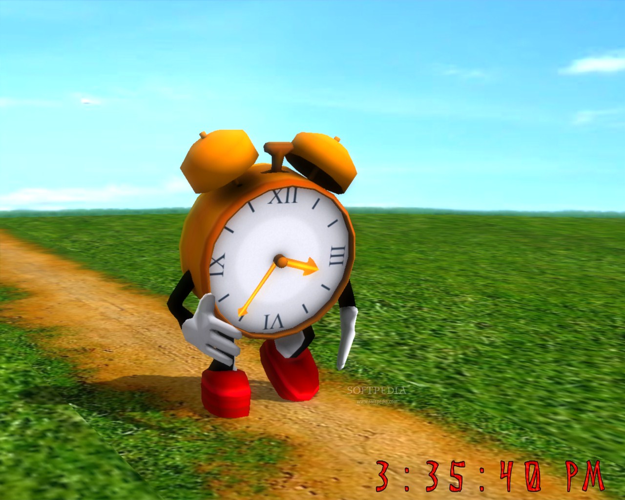 running clock wallpaper für den desktop,uhr,animierter cartoon,animation