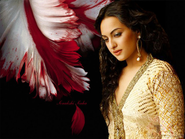 sonakshi sinha full hd wallpaper,hair,red,beauty,fashion model,hairstyle