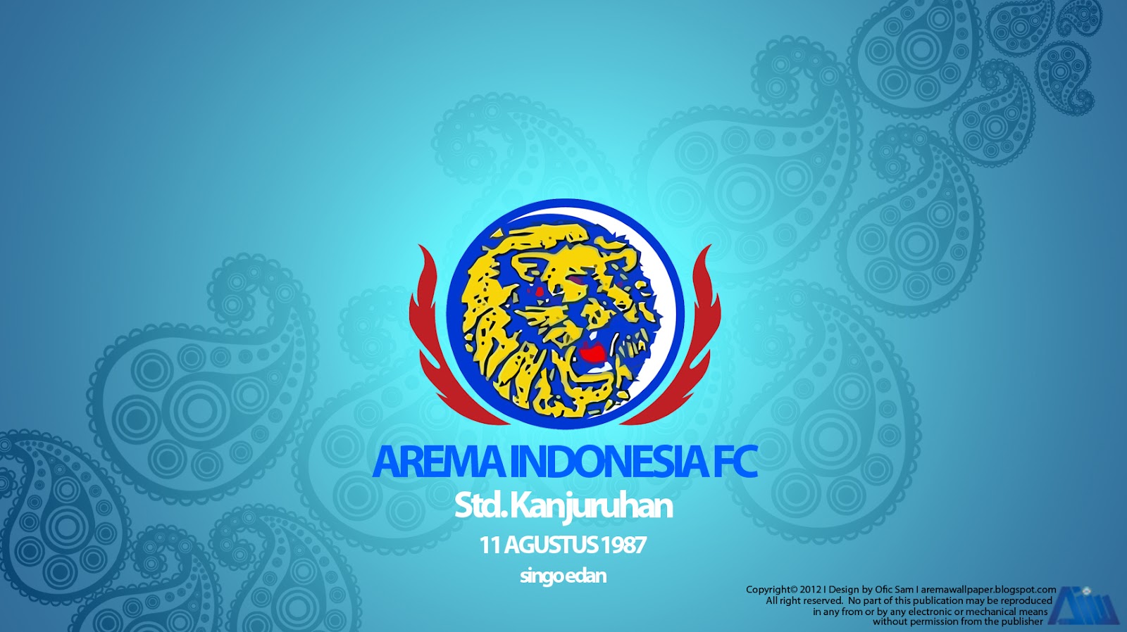 壁紙arema bergerak,象徴,フォント,図,国旗,グラフィックス