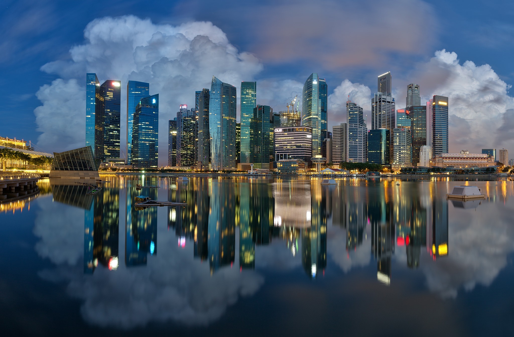 singapore images wallpaper,cityscape,metropolitan area,city,reflection,skyline