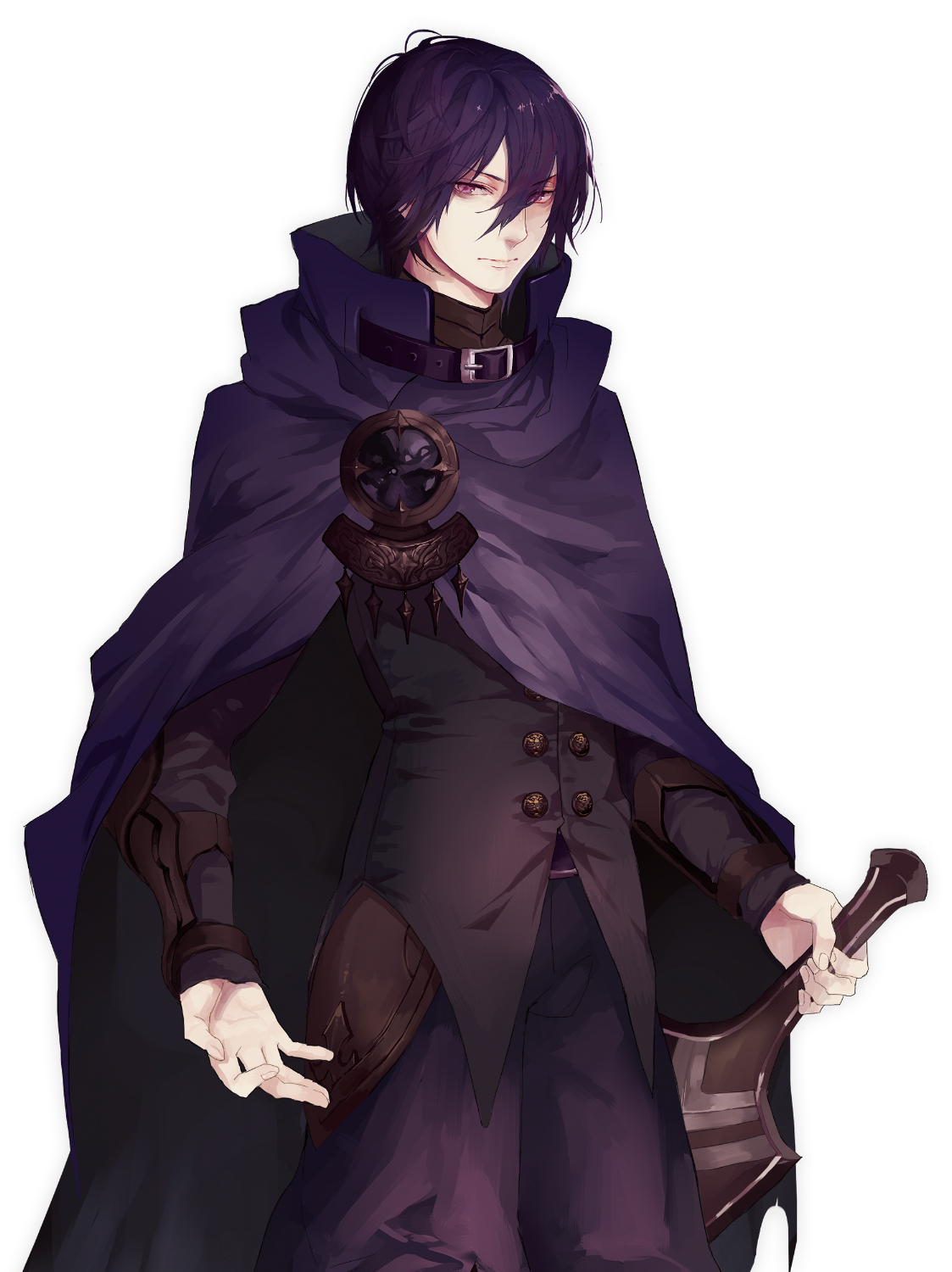 royal boy wallpaper,anime,purple,black hair,outerwear,hime cut