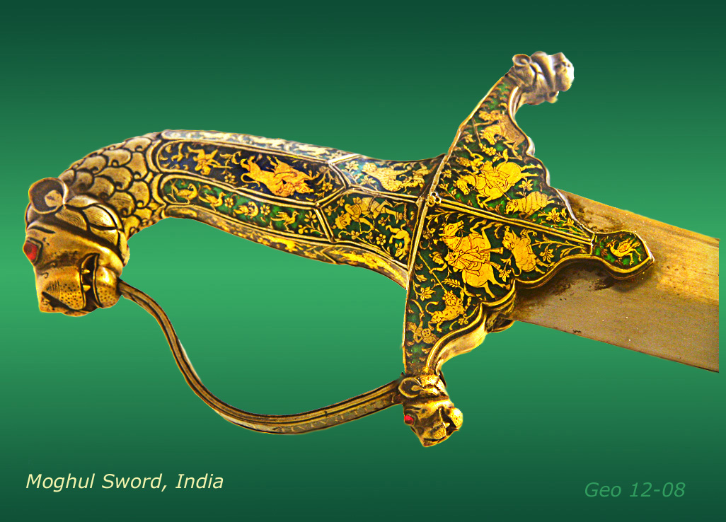 rajput talwar tapete,metall,gold