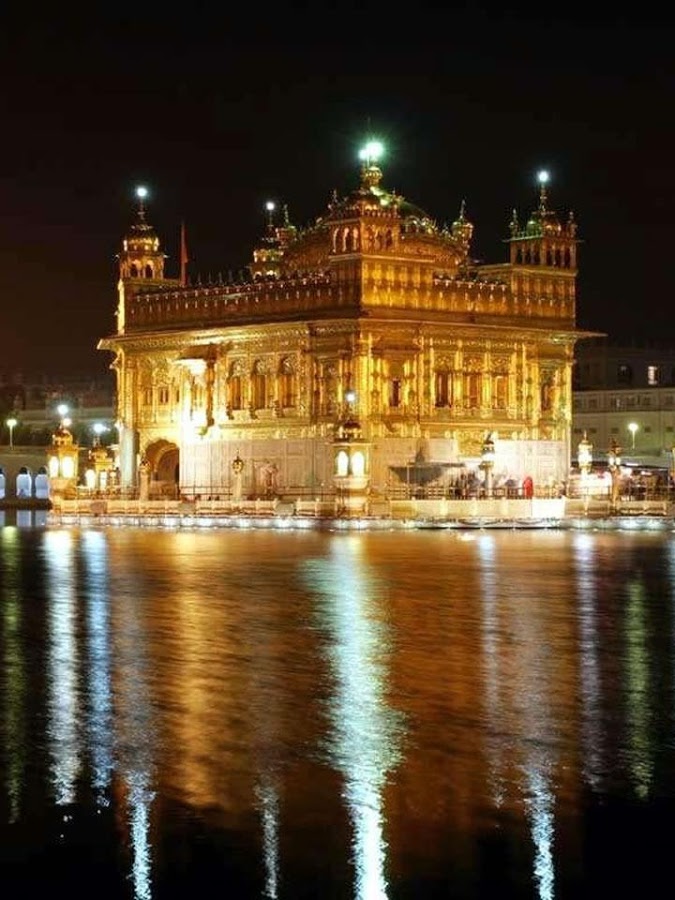 golden temple live wallpaper,landmark,night,reflection,light,architecture