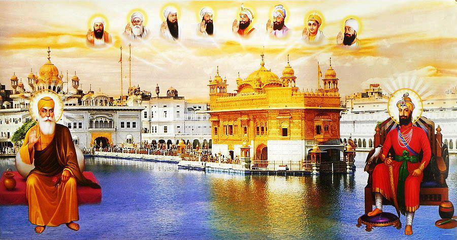 10 gurus of sikhism wallpapers hd,guru,art,mythology,illustration,pilgrims