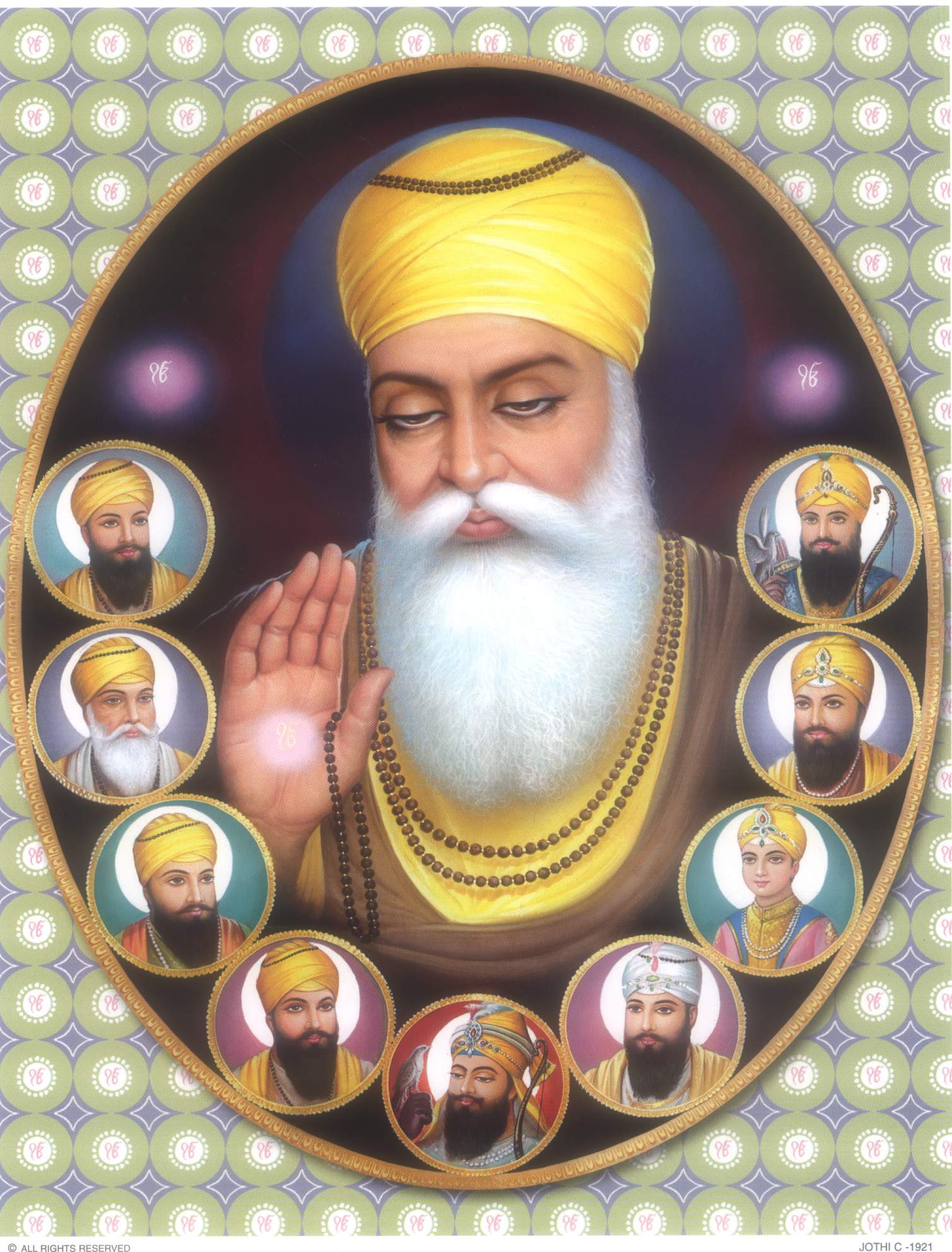 10 gurus of sikhism wallpapers hd,guru,moustache,facial hair,icon