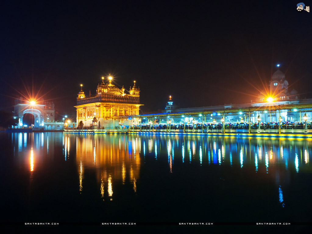 fond d'écran sikh 3d,nuit,réflexion,ville,ciel,architecture