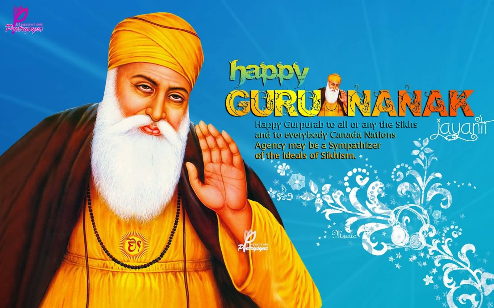 guru nanak birthday wallpaper,guru,prophet,dastar