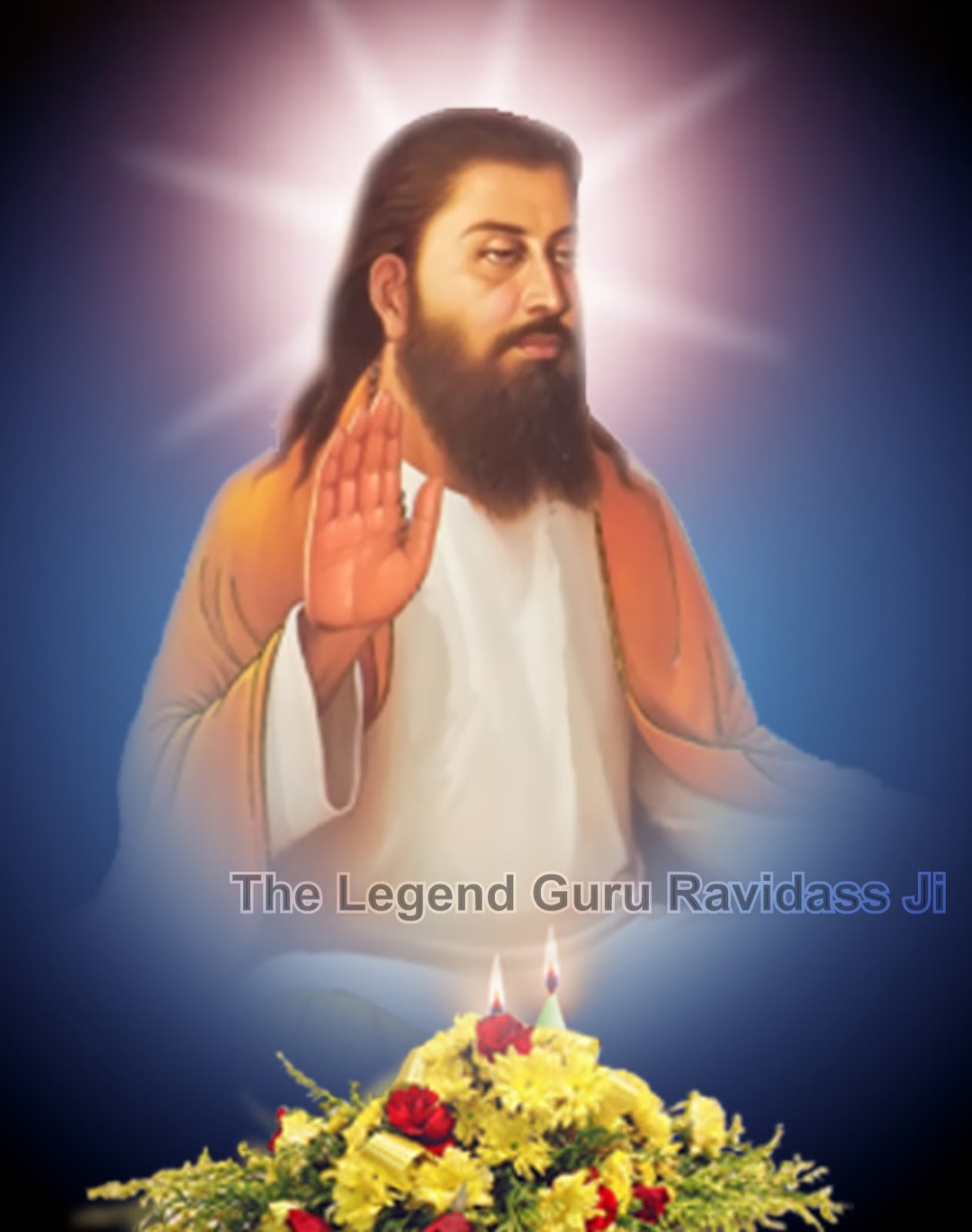 guru ravidas wallpaper,guru,blessing,pray,worship,floristry