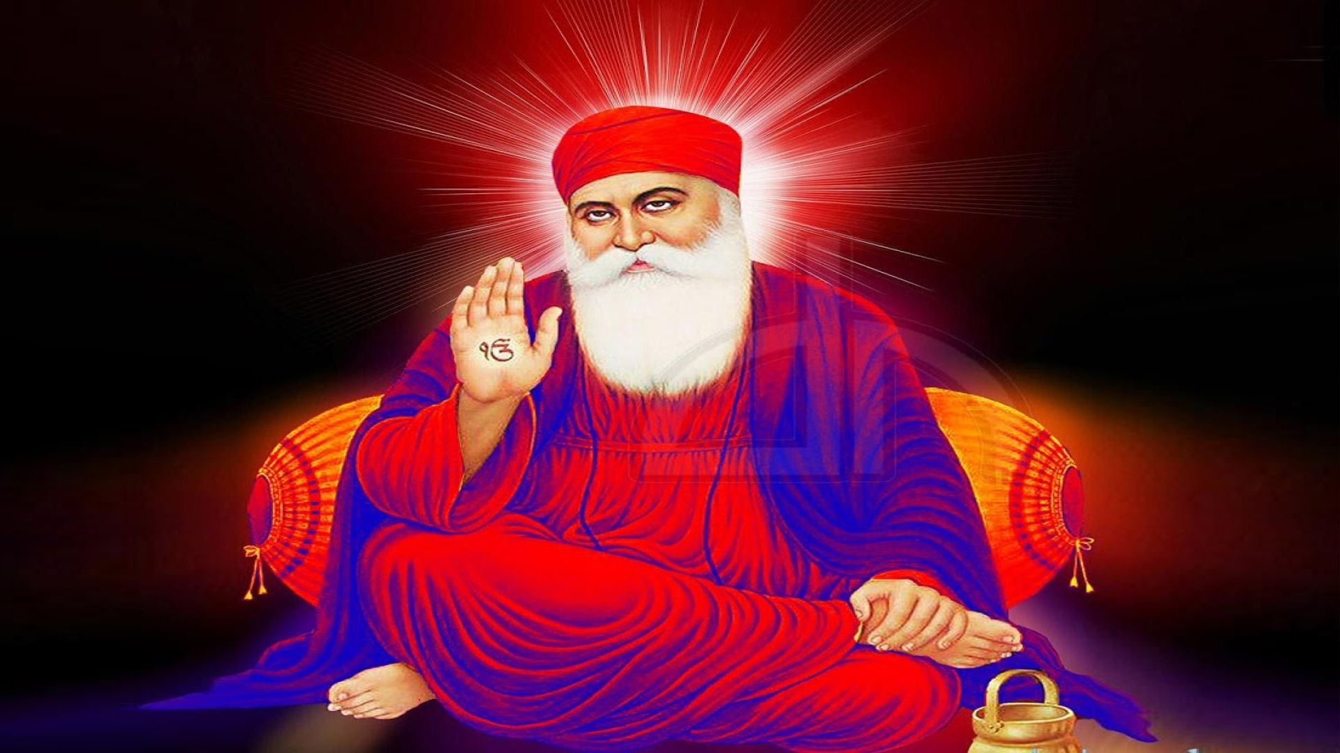 guru nanak dev ji wallpapers 3d,guru,facial hair