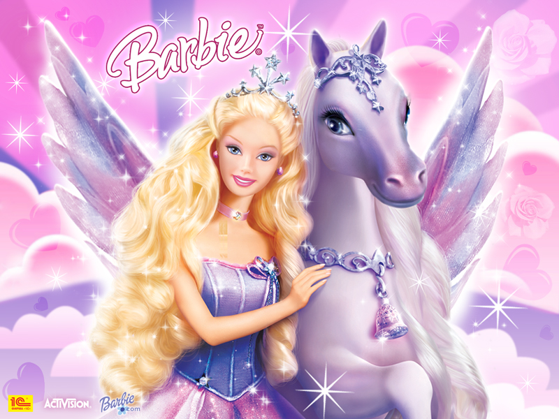 gambar wallpaper barbie,fictional character,cg artwork,doll,barbie,mythical creature