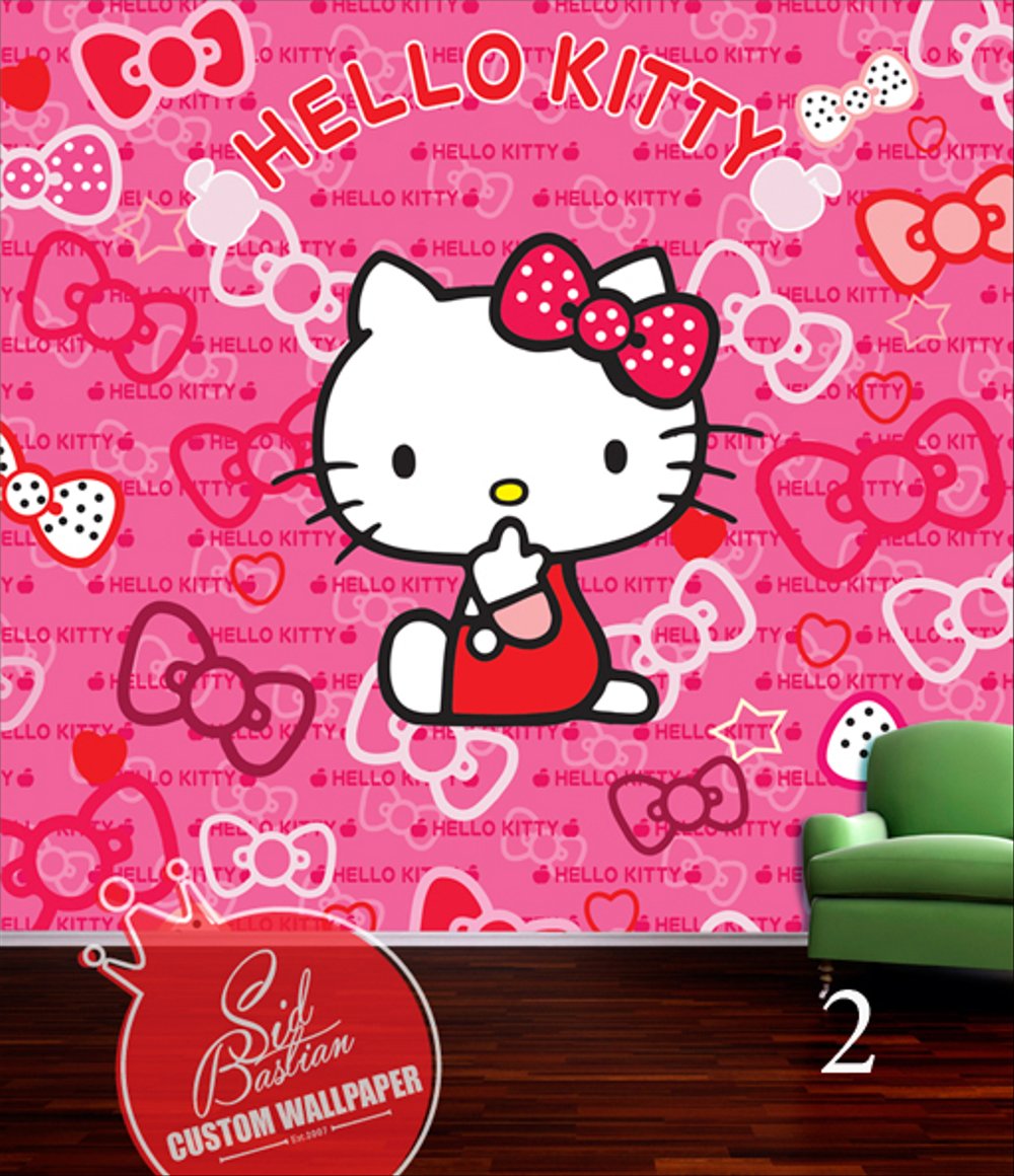 wallpaper boneka line,pink,cartoon,text,wall sticker,sticker