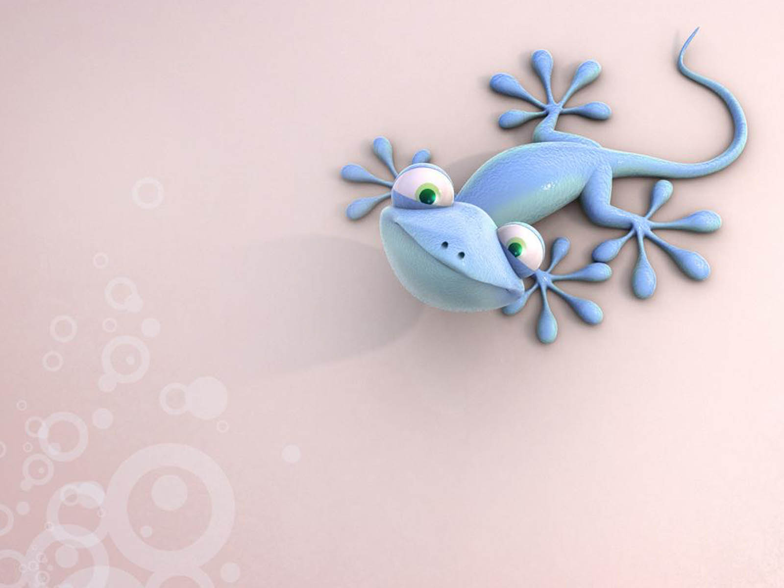 lustige 3d wallpaper,blau,gecko,eidechse,illustration