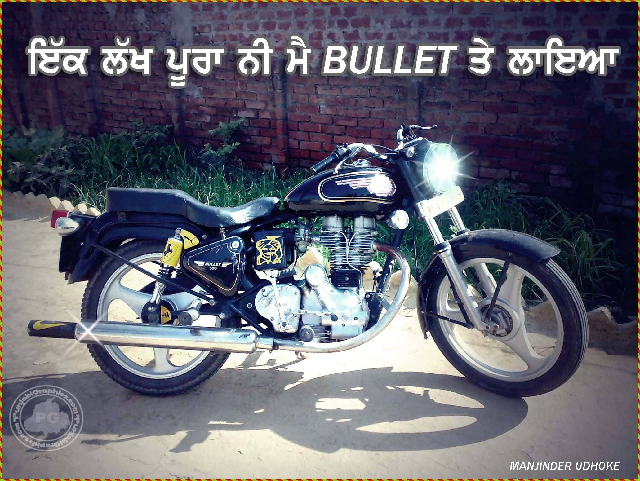 punjabi bullet wallpapers,land vehicle,motorcycle,vehicle,motor vehicle,car