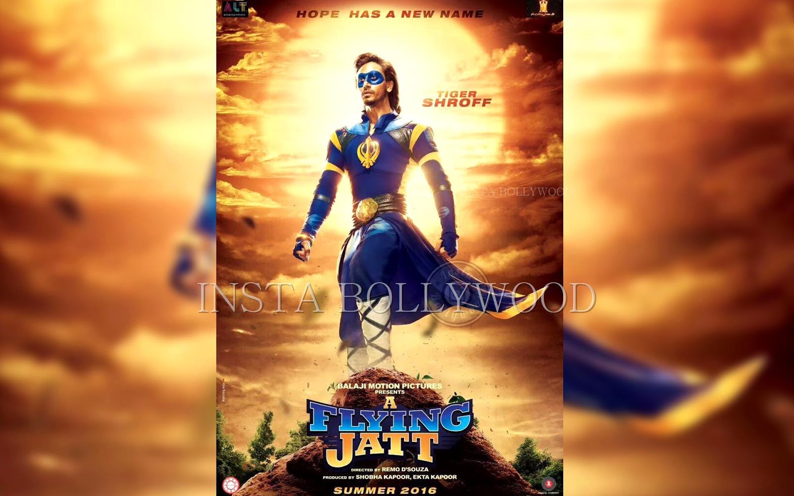 flying jatt fondo de pantalla,póster,cielo,película,personaje de ficción,héroe