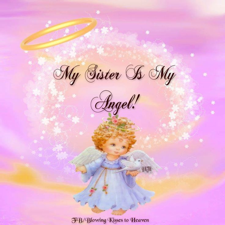 miss u sister wallpaper,pink,text,angel,lilac,fictional character