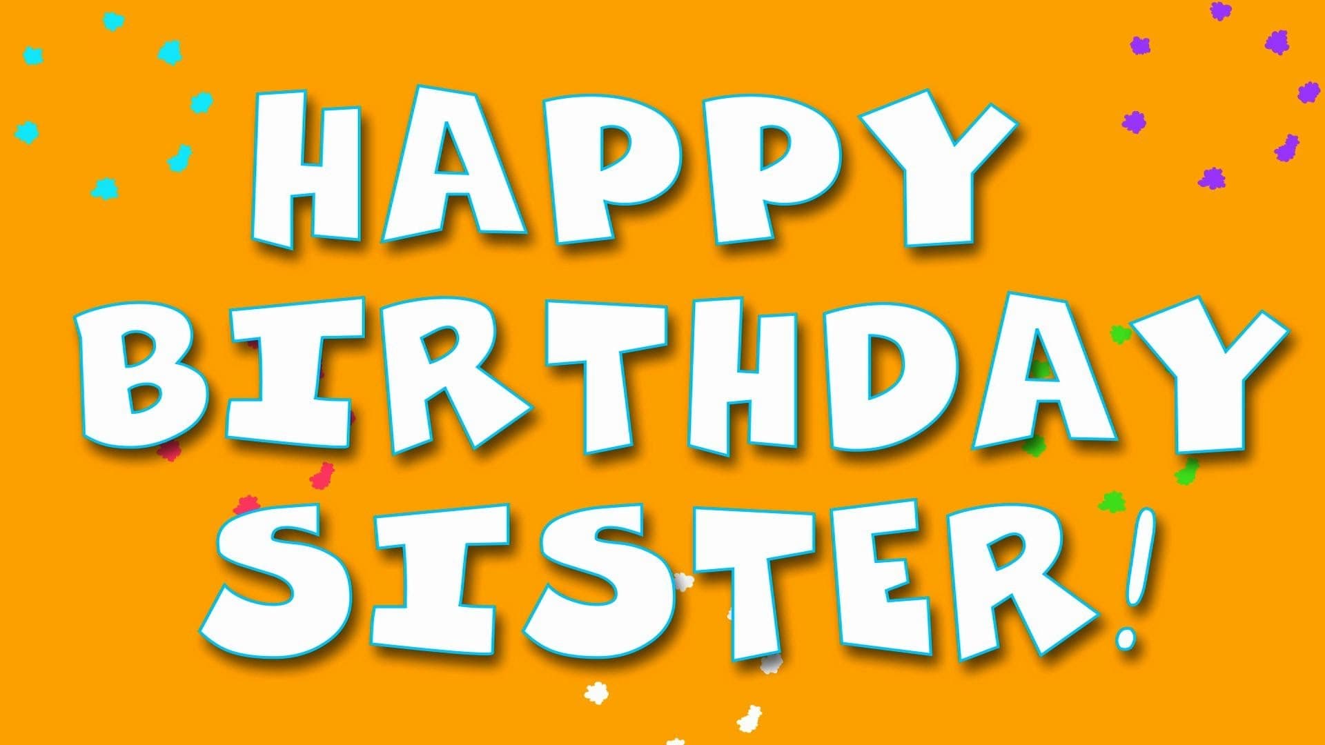 happy birthday sister wallpaper,font,text,yellow