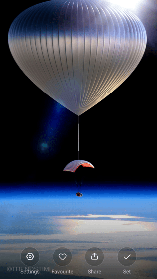 mi lock screen wallpaper,atmosphere,sky,vehicle,space,balloon