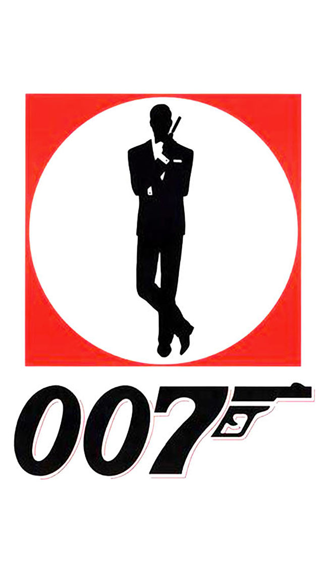 james bond iphone wallpaper,logo,poster,font,silhouette