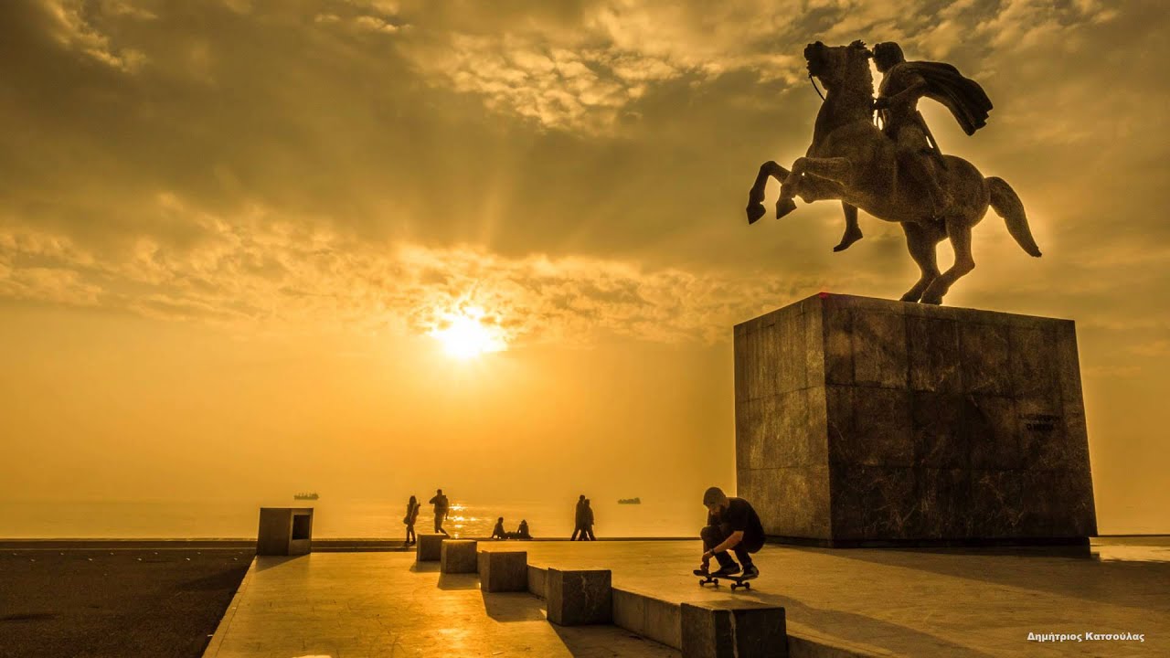 alexander the great wallpaper,sky,sculpture,statue,sunset,monument