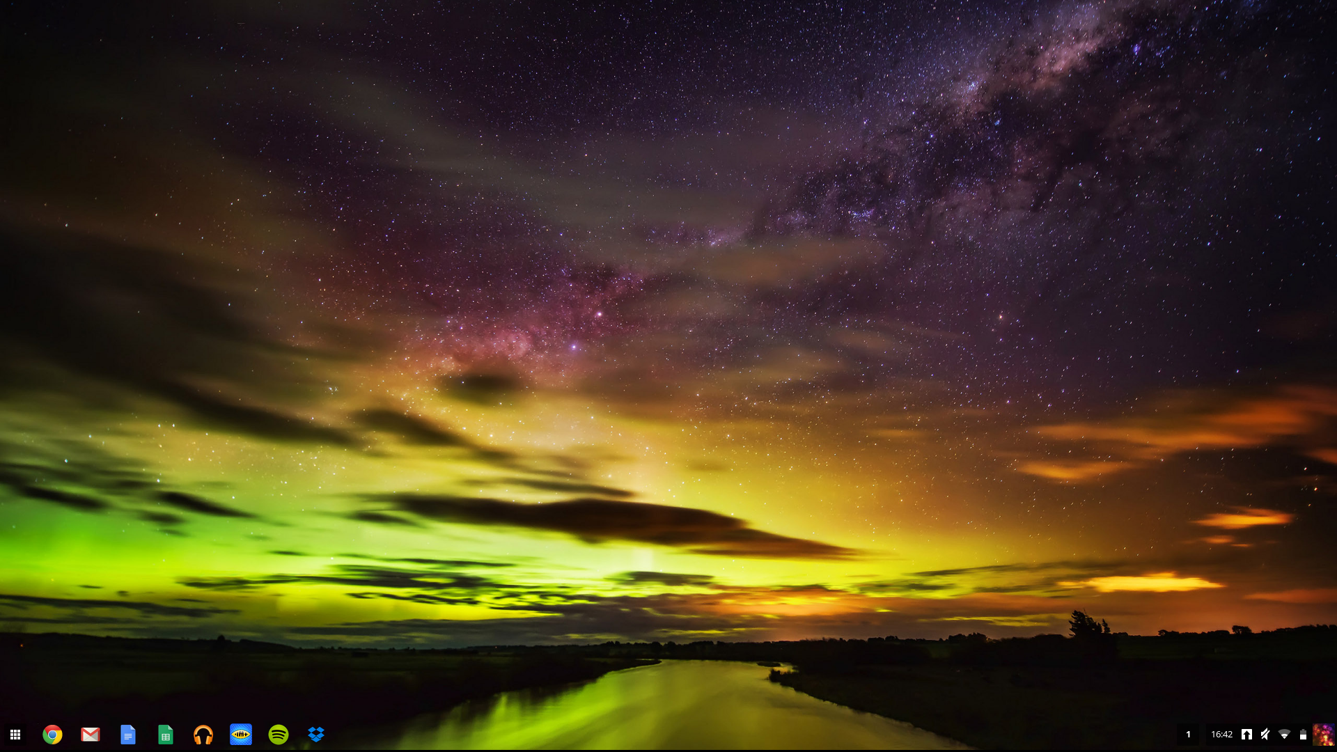 chromebook wallpapers hd,sky,aurora,nature,horizon,natural landscape