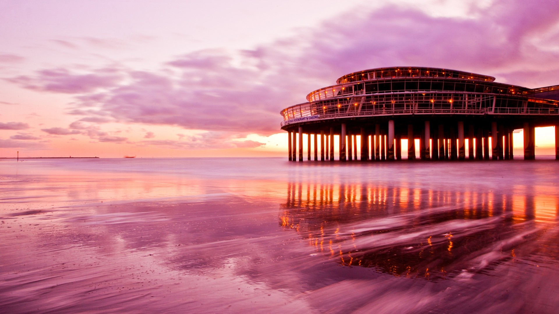 chromebook wallpapers hd,sky,pier,sea,ocean,shore