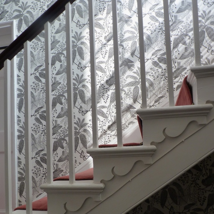 marthe armitage wallpaper,handrail,wall,stairs,baluster,roof