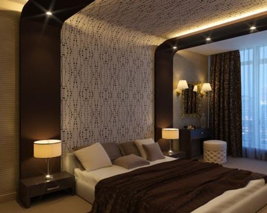 unusual bedroom wallpaper,bedroom,room,interior design,furniture,ceiling