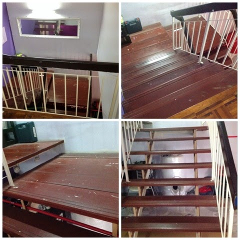 wallpaper mr diy,stairs,property,wood,handrail,floor