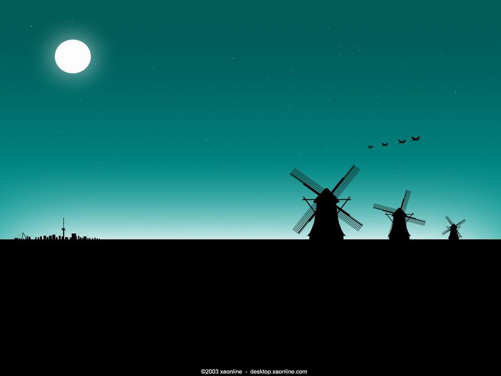 wallpaper keren dan lucu,sky,windmill,horizon,silhouette,photography