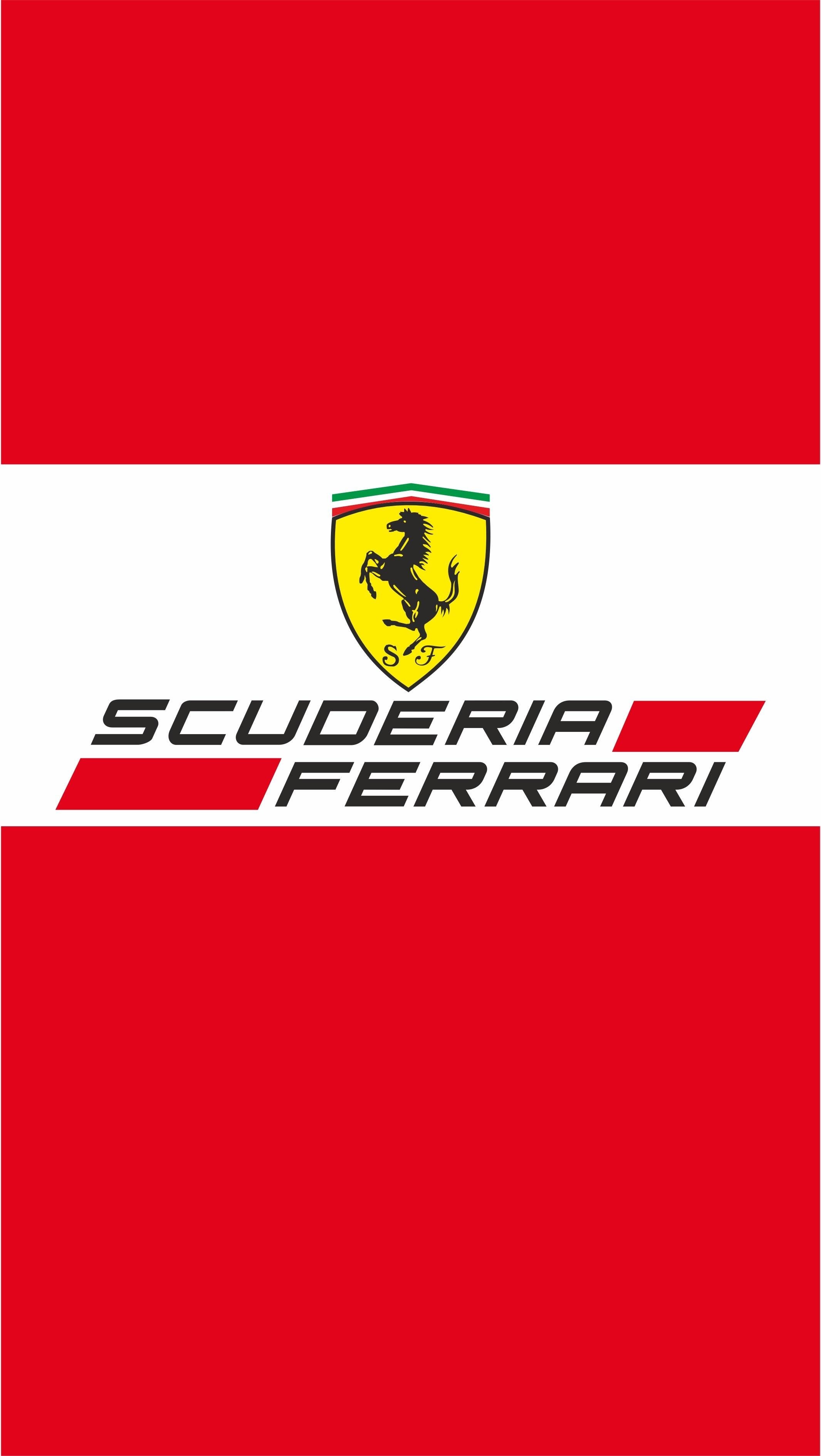 scuderia ferrari wallpaper,red,yellow,logo,font,brand