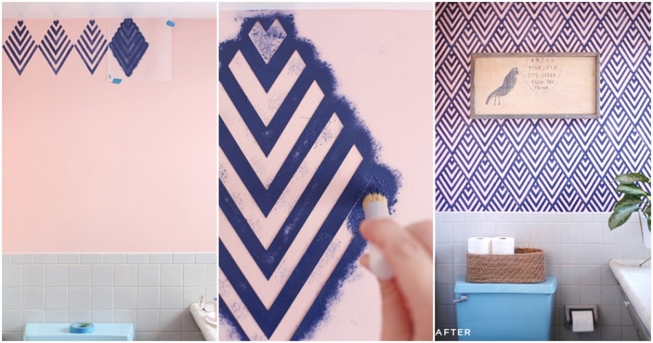 cara membuat wallpaper dinding,blue,room,pattern,paper,wallpaper