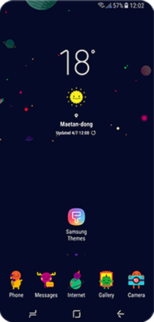 tema wallpaper samsung,text,font,sky,screenshot,illustration