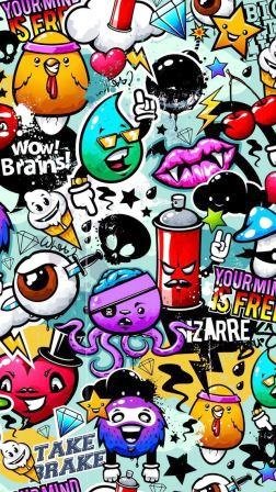 wallpaper unik keren,cartoon,fiction,graphic design,comics,font