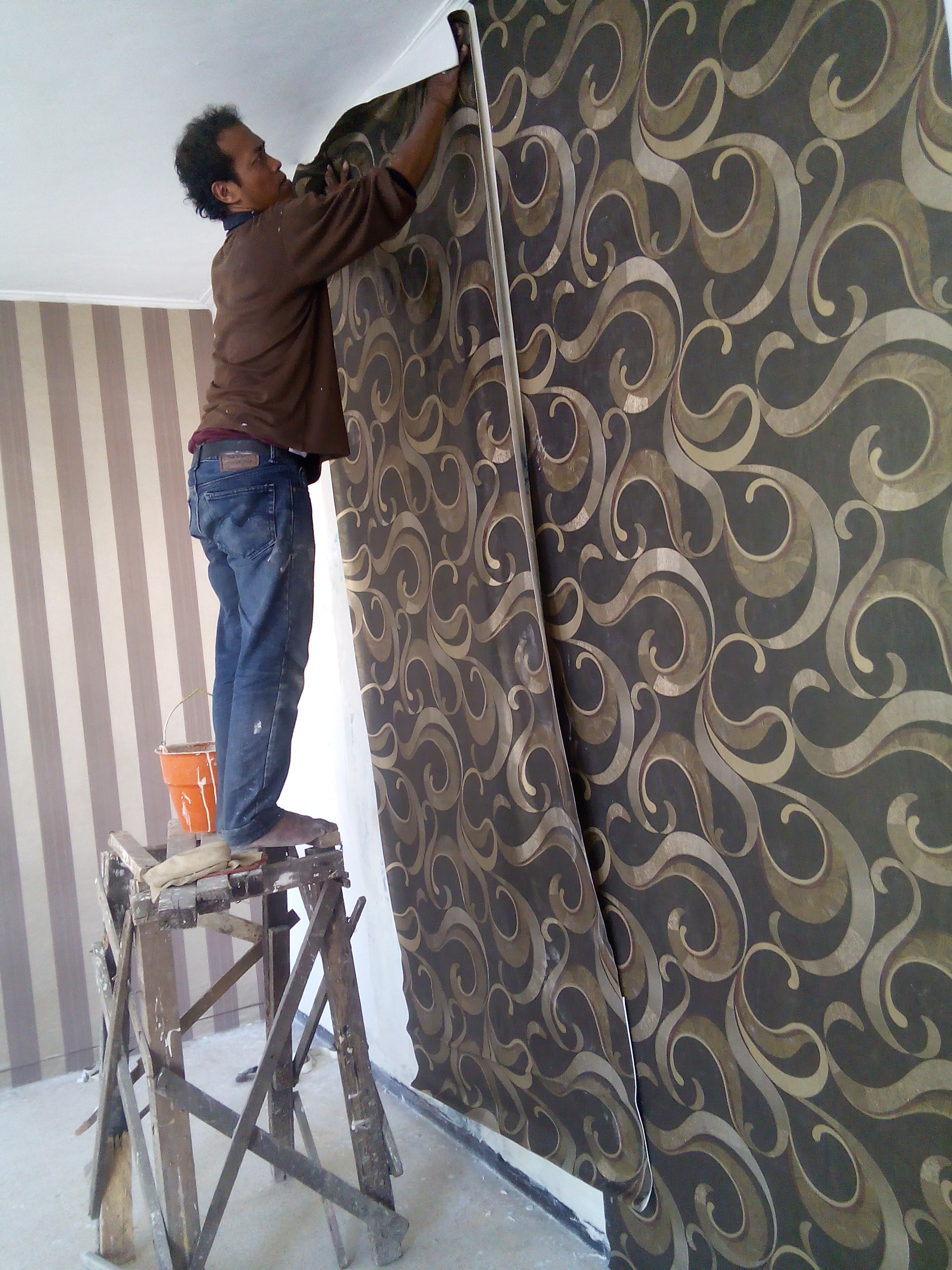 harga lem wallpaper dinding,parete,sfondo,gesso,scala,soffitto