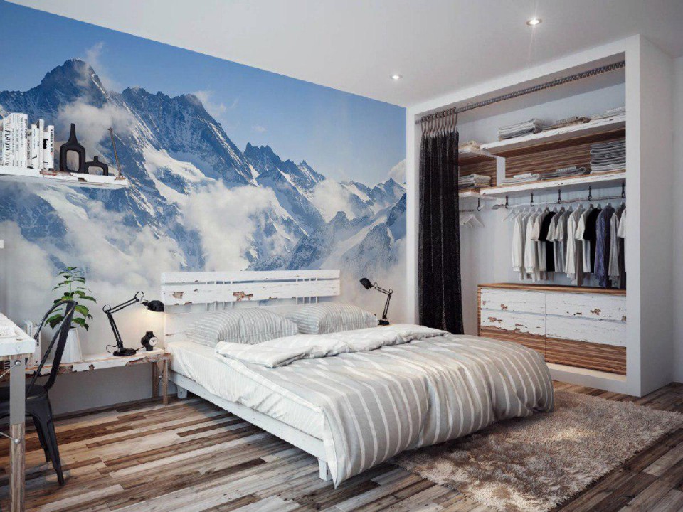 macam wallpaper,bedroom,bed,furniture,room,wall