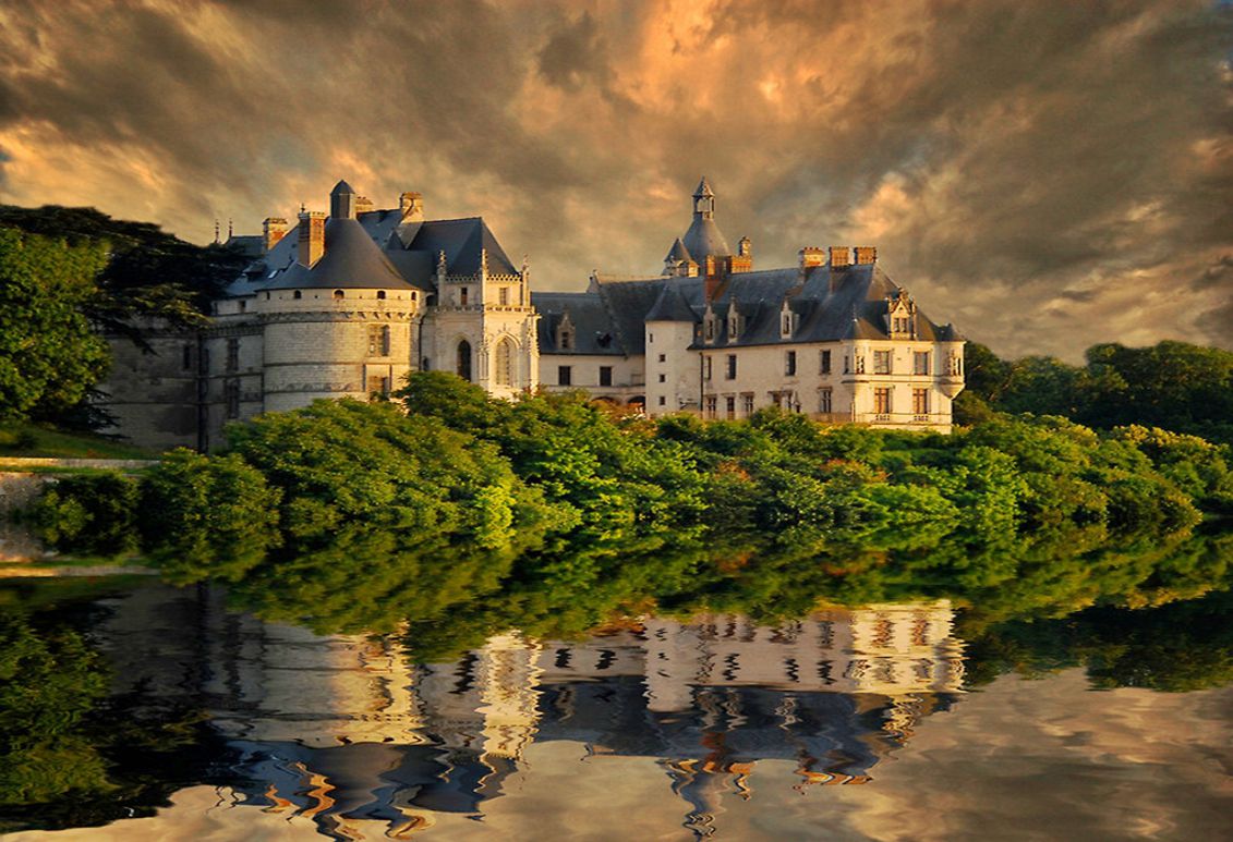 beautiful places hd wallpapers,nature,reflection,sky,natural landscape,castle