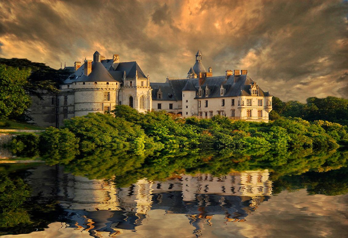 beaux endroits fonds d'écran hd,la nature,réflexion,ciel,paysage naturel,château