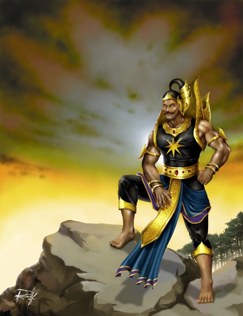 wallpaper gatot kaca,fictional character,mythology,superhero,action figure,cg artwork