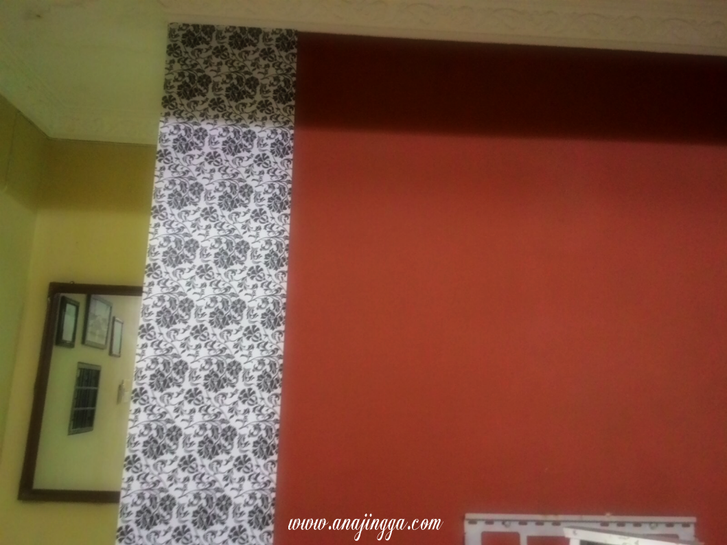 cara pasang wallpaper kaison,wall,property,interior design,textile,window treatment