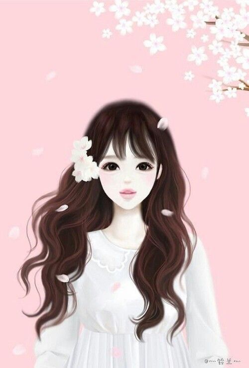 Cute Pink Korean Cartoon Wallpaper