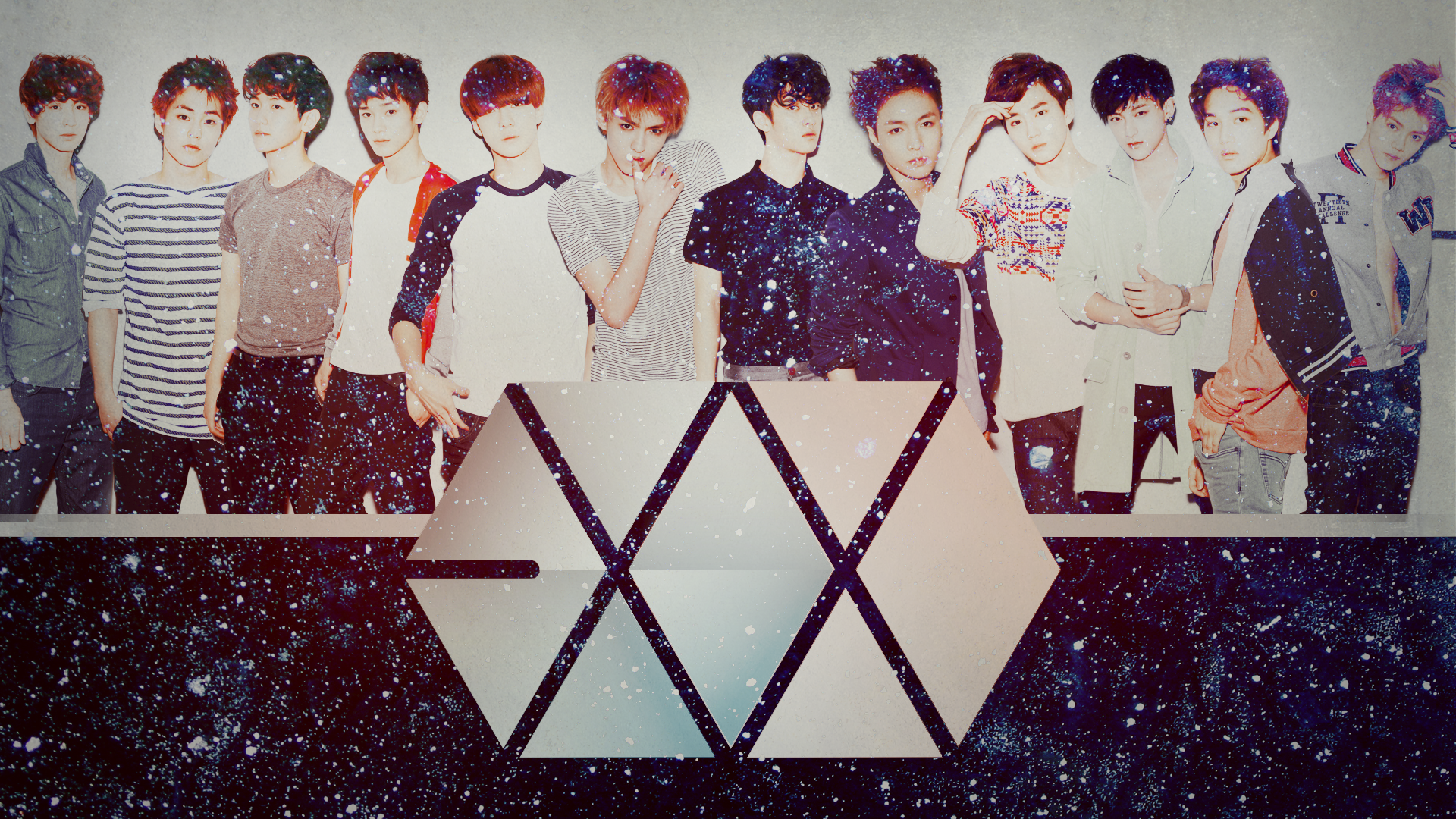 exo computer wallpaper,people,social group,team,font,event
