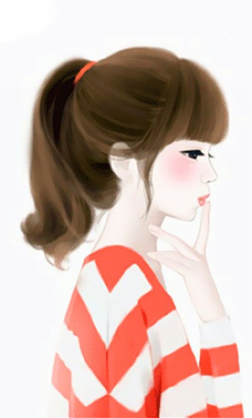 wallpaper anime korea,hair,red,hairstyle,nose,cartoon