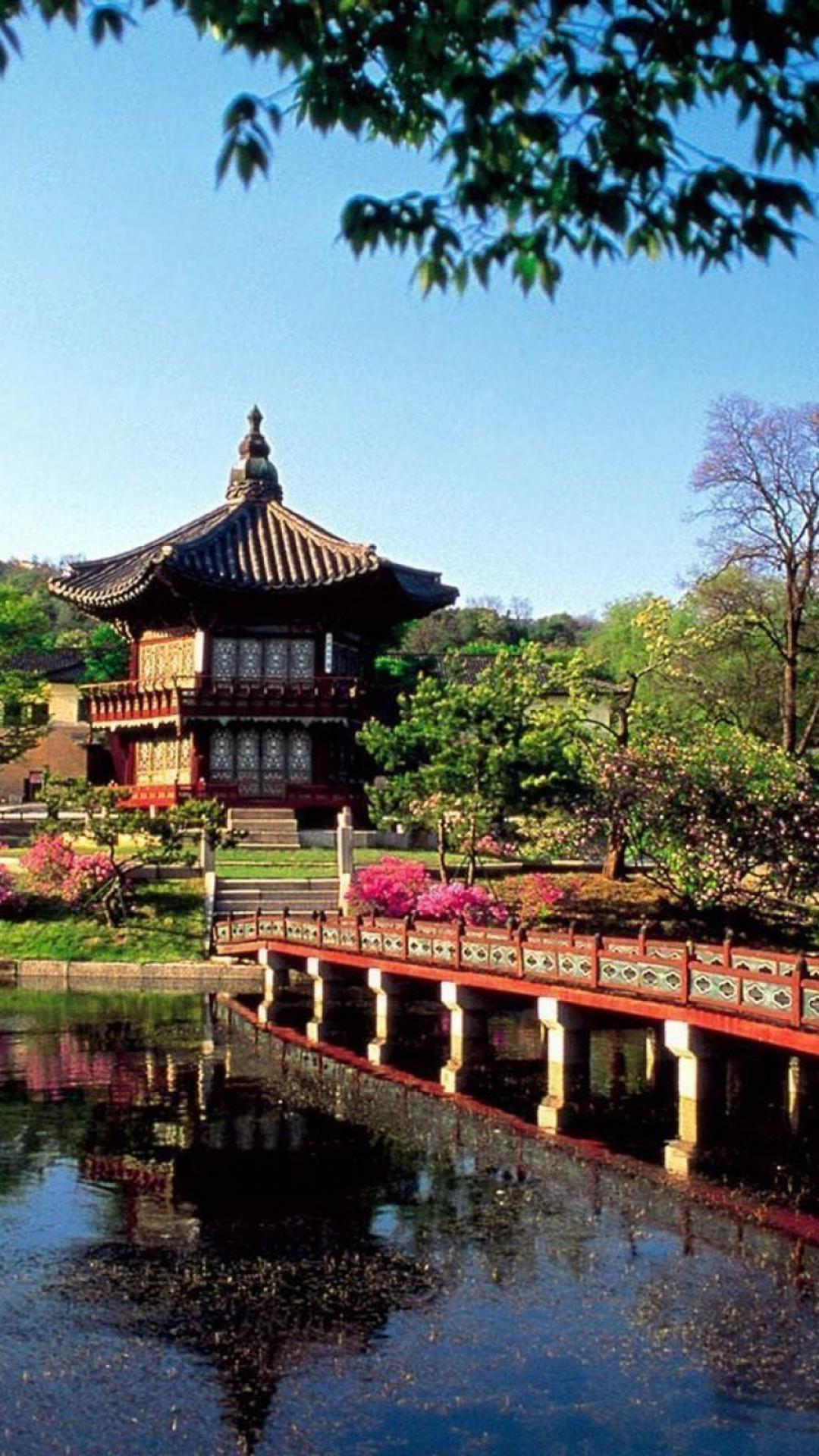 seoul wallpaper iphone,chinese architecture,natural landscape,architecture,japanese architecture,water
