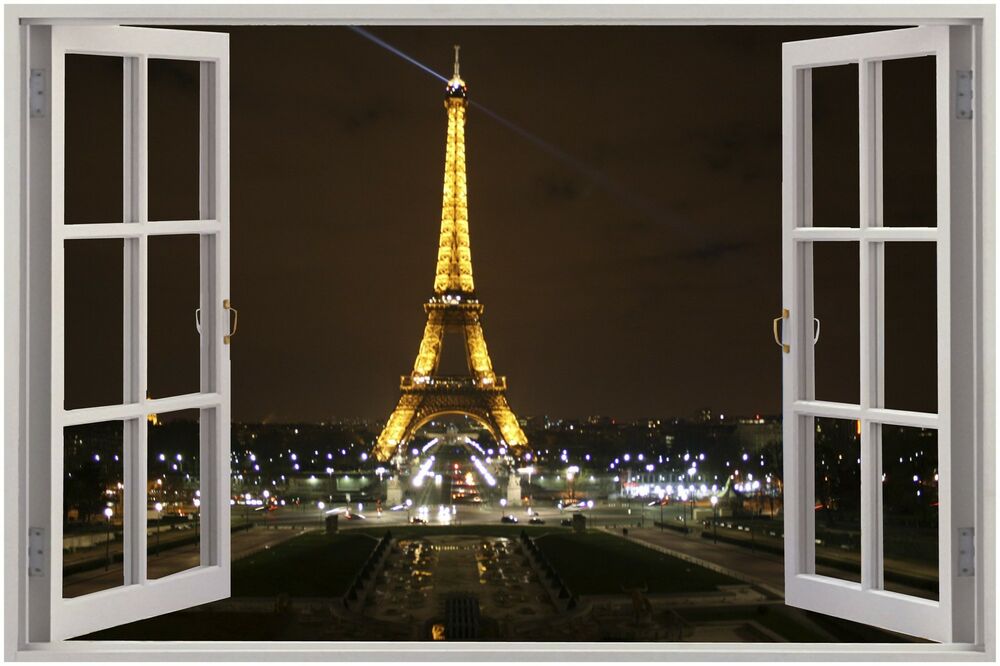 3d wallpaper paris,beleuchtung,fenster,die architektur,zimmer,nacht