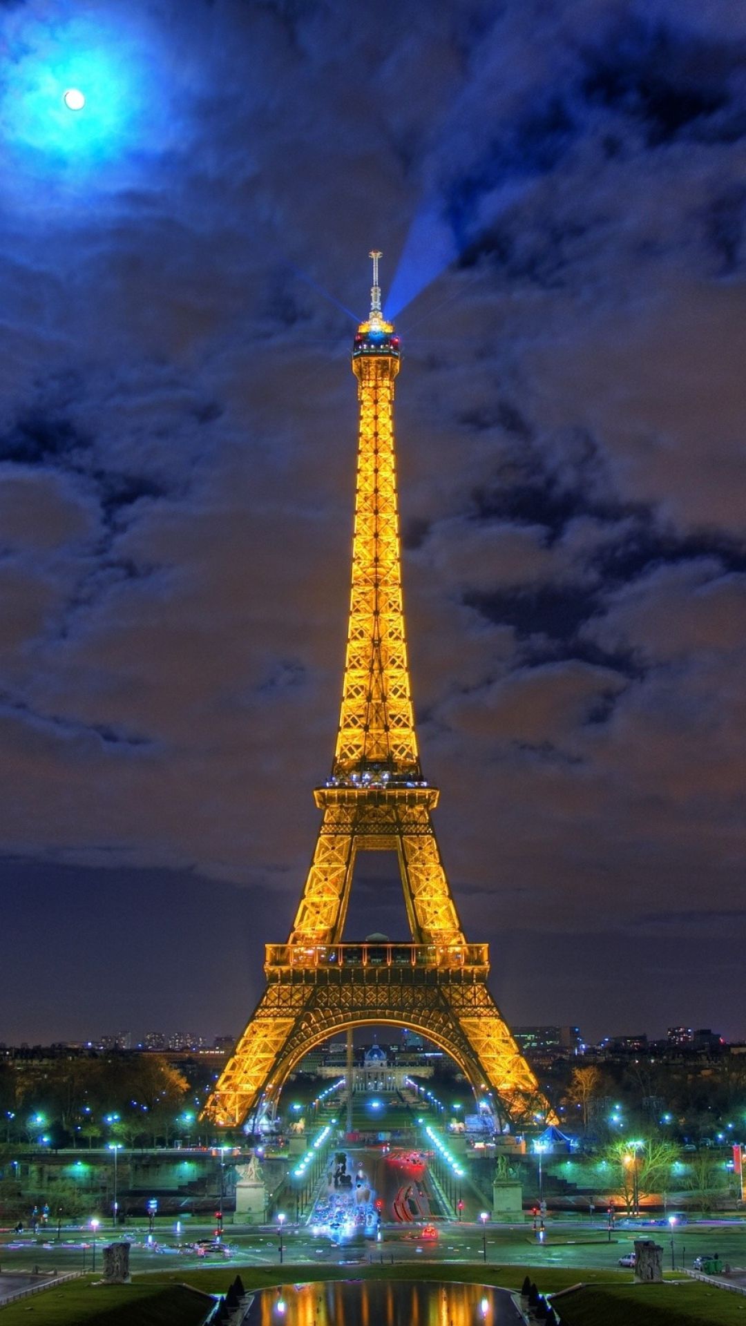 papel tapiz 3d paris,torre,cielo,noche,arquitectura,monumento