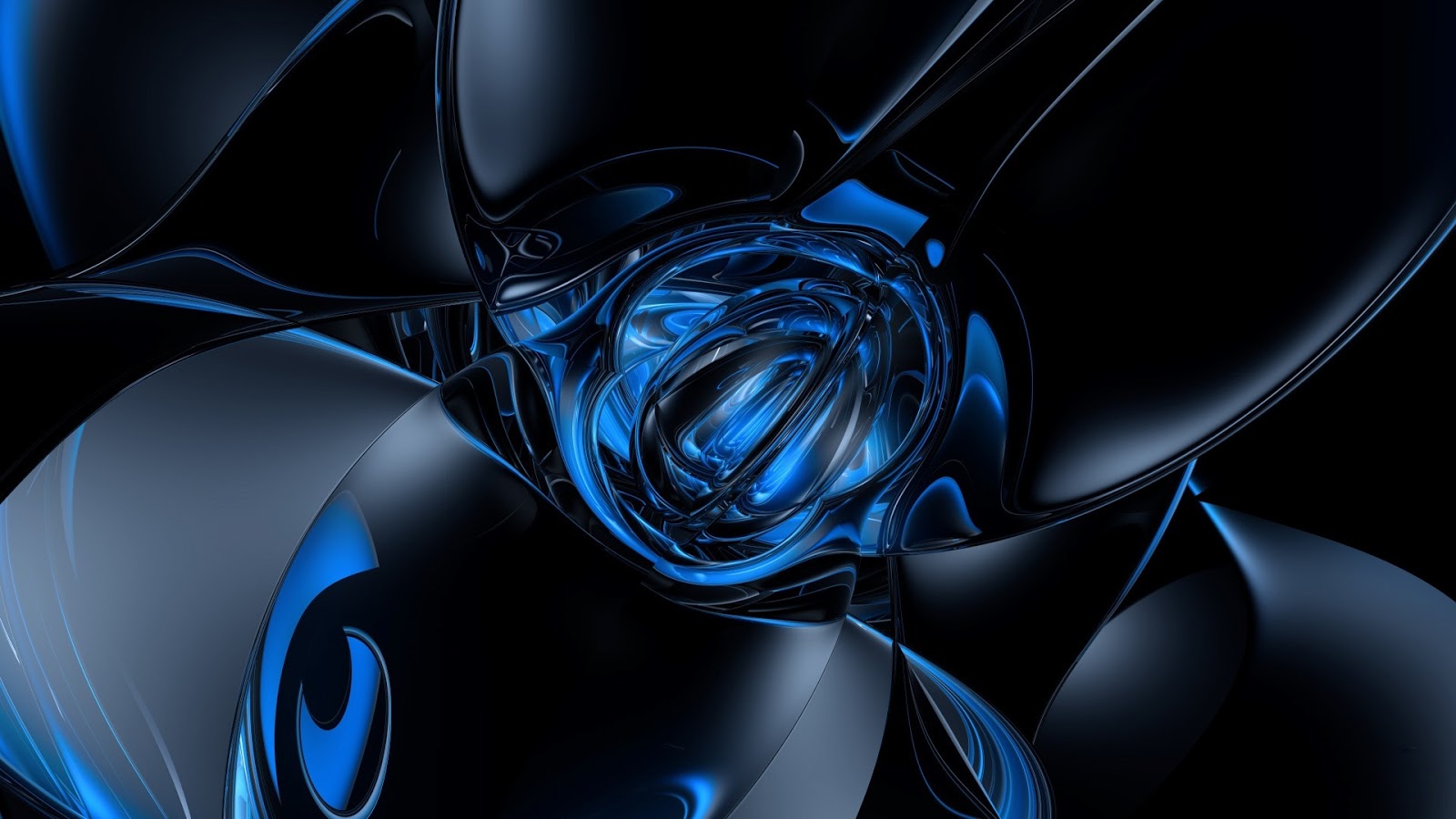 blue 3d wallpaper,blue,electric blue,fractal art,cobalt blue,water
