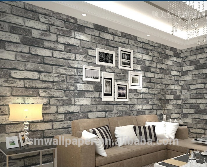 壁紙マレーシアデザイン,れんが,壁,れんが,リビングルーム,石垣