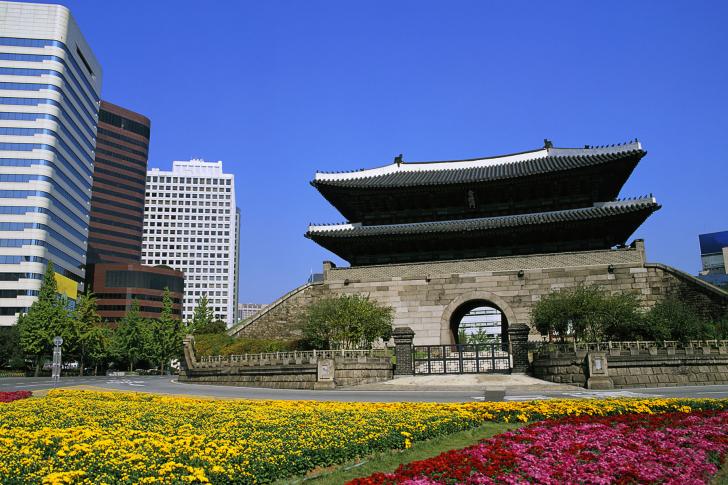 한국 배경 멜라 카,건축물,낮,시티,건물,관광 여행
