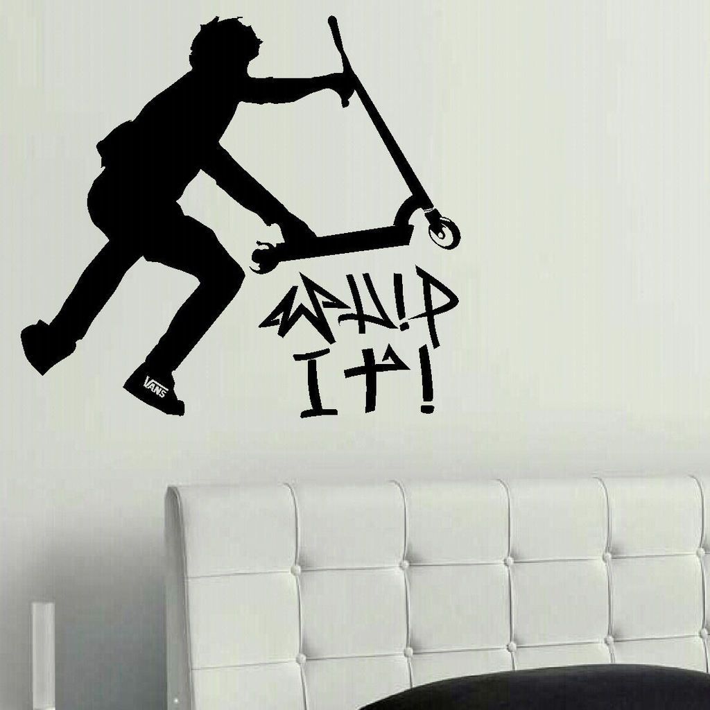 stunt scooter wallpaper,wall sticker,sticker,extreme sport,recreation